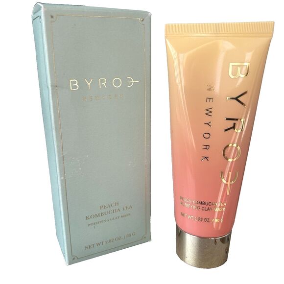 BYROE New York: Purifying Clay Mask in Peach Kombucha Tea 2.82 oz/ 80 g New - Picture 1 of 5
